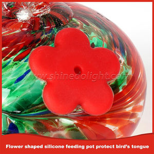 Carillon à vent de jardin charmant Mangeoire à colibris et boisson Mangeoire à <span class=keywords><strong>nectar</strong></span> suspendue pour oiseaux en plastique - Product Image 4