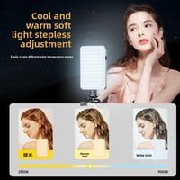 Ultra Thin120 LED Téléphone Selfie Lumière 3000Mah Rechargeable Clip Vidéo Lumière Ajustée 3 Modes D'éclairage pour Téléphone Caméra Ordinateur Portable