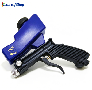 Red <b>Sandblaster</b> Spray Gun Pressure Feed Abrasive Sandblasting Tool for Metal Surface Rust Removal High Productivity Long Service - Product Image 3