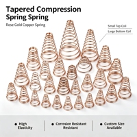 Ressort de compression conique universel en métal, ressort conique en spirale en acier au carbone pour les raccords de quincaillerie générale