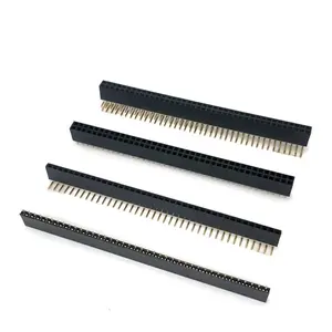 Conector de cabeçote feminino, cabeçote reto smd de linha única personalizada smt 2.54