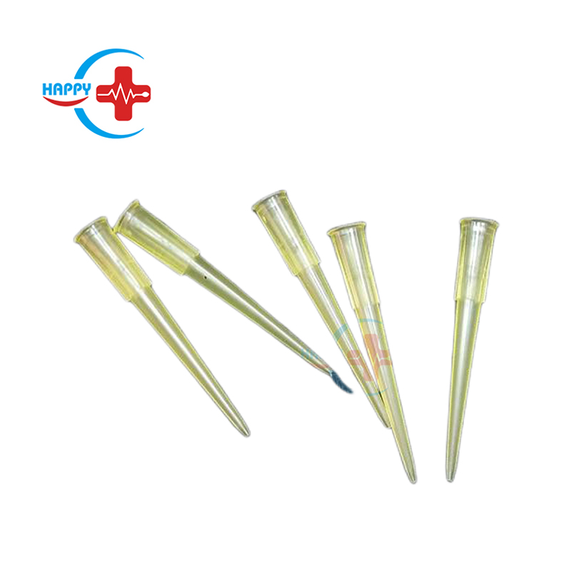 HC-K009A лабораторные пластиковые микро-желтый наконечники для пипеток 200 мкл/желтая всасывающая советы