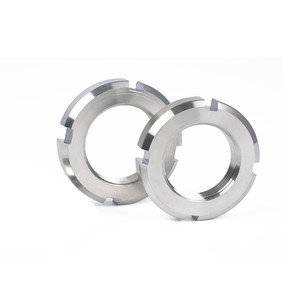 Tuerca de Seguridad M200 de Acero Inoxidable GB812, Tuerca Redonda Ranurada / Tuerca de Bloqueo - Product Image 1