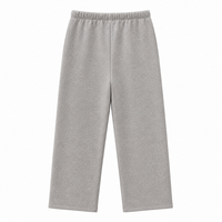 Joggers à jambe droite personnalisés avec logo, en coton épais 380 GSM, style streetwear minimaliste pour homme, coupe ajustée