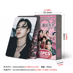 KPOP 92 piezas/caja Stray Kids DO IT FELIX HYUNJIN <span class=keywords><strong>BANGCHAN</strong></span> Photocard Lomo Card Photo Card - Product Image 6