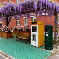 Máquina Expendedora de Agua Metálica para Exteriores, Resistente a la Intemperie, con Función SDK, Dispensador Automático de Agua Pura para Parques y Calles