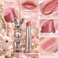 Rouge à lèvres hydratant végétalien en forme de lapin, certifié HALAL, format échantillon 2g avec service de fabrication OEM personnalisé