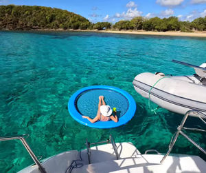 Manufacture Brand <strong>Custom</strong> Round Inflatable Water Hammock Inflatable <strong>Pool</strong> <strong>Float</strong> Lounger in Water - Product Image 5