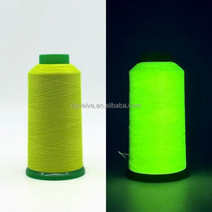 Sợi thêu dạ quang phát sáng trong sợi polyester tối màu với kỹ thuật nhuộm mẫu xoắn - Product Image 1