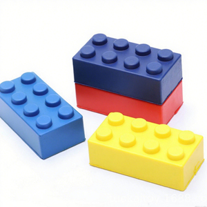 New Arrival PU Bọt Đầy Màu Sắc Xây Dựng Khối Gạch Chậm Tăng Squishees Căng Thẳng Reliever Mềm Bóp Đồ Chơi Cho Trẻ Em Và Người Lớn - Product Image 3