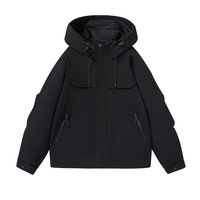 Aoyema Coupe-vent d'extérieur personnalisé pour hommes et femmes Veste à col montant respirante et décontractée monocouche pour couples