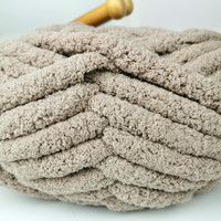 Fil chenille jumbo épais de haute qualité pour tricot à la main, super chaud, 240 grammes/rouleau, 25 mètres, 8 onces, coton d'Asie