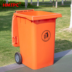 Contenedor de Basura para Exteriores Hmtpc de 360L, Rectangular, con Ruedas, de Plástico HDPE - Product Image 1