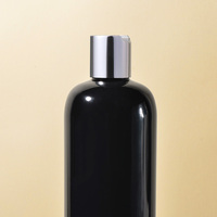 Bouteilles vides de bouchon supérieur de disque de shampooing 100ml 150ml 200ml 250ml 500ml Bouteilles en plastique PET transparentes blanc bleu noir ambre avec bouchon à disque