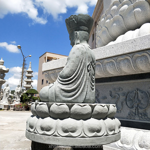 งานแกะสลักหินแกรนิตจีนรูปพระคุศติการ์บาห์ พระโพธิสัตว์จิโซ พระพุทธรูปทิเบต รูปปั้นทองสัมฤทธิ์ - Product Image 5