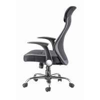 Chaise de bureau ergonomique pivotante au design moderne, avec dossier en maille, fonction réglable, base en aluminium EN1335 – Offre Spéciale