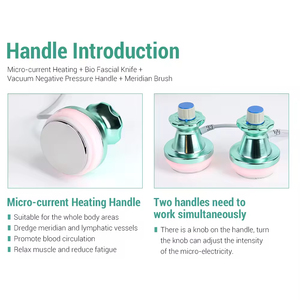 Xách Tay 4in1 cơ bắp thư giãn micro-hiện tại <span class=keywords><strong>Bio</strong></span> fascial dao sưởi ấm chân không bàn chải sinh học chăm sóc sức khỏe kinh tuyến máy - Product Image 3