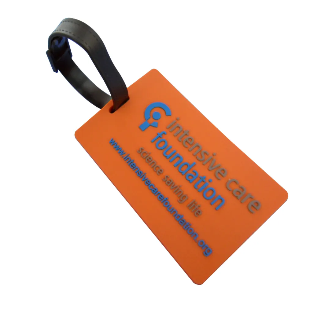 Bán buôn cá nhân mềm cao su PVC Tùy chỉnh hành lý tag với logo du lịch hành lý tag