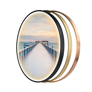 Nhôm hợp kim vòng hình ảnh khung kim loại thông minh Khung Gương Bán buôn Đèn Led sơn bên ngoài khung - Product Image 1