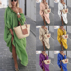 Nouvelle Arrivée Robe de Soirée Élégante Décontractée Bohème <span class=keywords><strong>Chic</strong></span> Vintage pour Femme Style Bohème Urbain <span class=keywords><strong>Grande</strong></span> <span class=keywords><strong>Taille</strong></span> Automne - Product Image 2