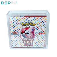 Étui de présentation rotatif à aimant puissant transparent moderne personnalisé par l'usine DSP Vietnam pour boîte de collection Pokemon Etb