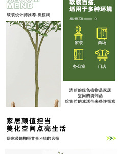 Arbre d'olivier artificiel 2026 <span class=keywords><strong>en</strong></span> <span class=keywords><strong>pot</strong></span>, ignifuge, résistant aux UV, <span class=keywords><strong>en</strong></span> plastique durable, toucher naturel, pour usage extérieur et intérieur, 180-240 cm - Product Image 3
