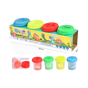 Argile à <span class=keywords><strong>modeler</strong></span> en farine de blé pour enfants TOYSBASE - 4 couleurs, âges 5-7, jouets en argile pour l'artisanat DIY, cadeaux créatifs pour l'école primaire - Product Image 1