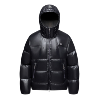 Doudoune de luxe pour homme avec capuche, design court, qualité supérieure, imperméable, manteau d'hiver, finition délavée