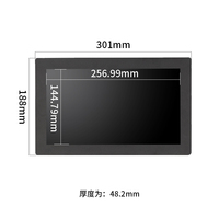 10.4 pouces 1024*768 coque métallique 4:3 LCD écran tactile résistif/capacitif panneau intégré moniteur mural