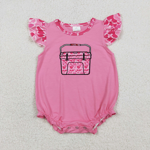 Stock MAMAS MINI Colorful Floral Print Baby Girls Romper Organic Cotton Wholesale Fashion Boutique Infant Factory Price <b>Toddlers</b> - Product Image 6