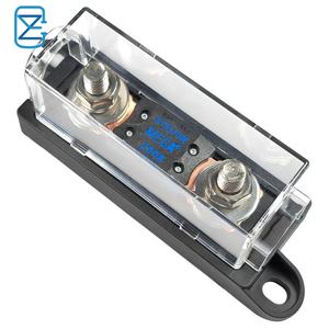 Max 60V DC Anm Mega support de voiture couvercle Transparent faible <span class=keywords><strong>rupture</strong></span> <span class=keywords><strong>12V</strong></span> Automobile Auto lame fusible bloc pour voiture cuivre plastique - Product Image 3