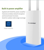 Point d'Accès CPE Pont de Réseau sans Fil Extérieur Longue Portée 2.4GHz Comfast CF-EW71 pour Ubiquiti NanoStation LOCO M5