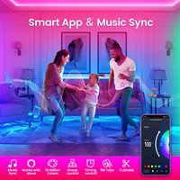 Bande lumineuse LED RGB 5m, kit de contrôle WIFI par téléphone intelligent Tuya, bande lumineuse LED RGB 5050, ruban lumineux pour chambre à coucher, Alexa Magic Home