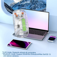 Souris sans fil transparente rechargeable double mode de haute qualité à bas prix