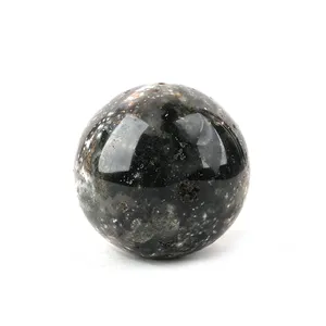 2023 선물이나 장식을위한 고품질 천연 마노 돌 흑요석 구 또는 공