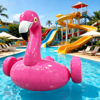 Bateau gonflable flamant rose, bateau gonflable tractable, bateau flottant pour piscine, été, eau, océan, lac, mer, amusement