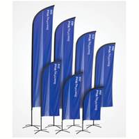 Drapeau plume publicitaire personnalisé pour restaurant, salon professionnel, événement, publicité commerciale