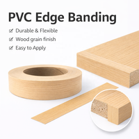 Bande de chant PVC imitation bois, bande de chant ABS mélaminé pour meubles, ruban de chant pour armoires, portes et panneaux.