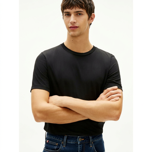 Men Casual Blank Plain Short Sleeve <b>Tshirt</b> 100% <b>Polyester</b> Quick Dry Breathable Custom Logo Sport Running Regular Fit - Product Image 1