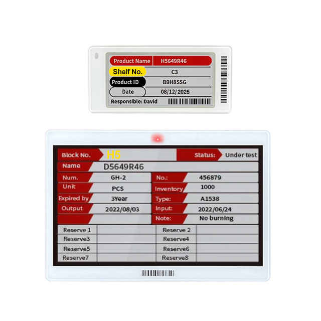 New Arrivals China Wireless-Electronic-Shelf-Labels-E-Ink Esl System for Warehouse Storage E-Ink Epd Tag Industrial Applications