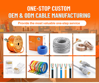 Cable Ethernet de Alta Velocidad para Exteriores Cat5e Cat6 OEM/ODM de Fábrica, Cable LAN de Cobre Sólido Blindado, Resistente al Agua y a los Rayos UV