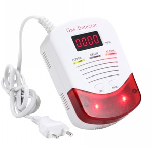 Báo động khí gia đình AC110V/220V Pin dự phòng Phát hiện rò rỉ khí báo động LPG/cảm biến rò rỉ khí tự nhiên cho báo động nhà bếp - Product Image 2