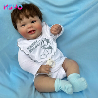 Offre Spéciale corps complet Silicone vinyle sommeil Reborn bébé poupée 22 pouces 55cm réaliste nouveau-né bébé poupée