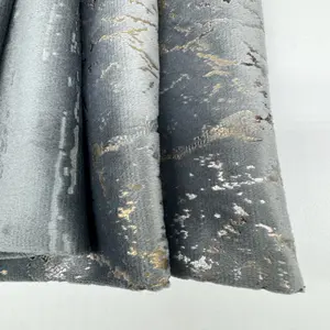 Venda de fábrica tecido de veludo 100% poliéster para sofá tecido de veludo bronzeado Holanda