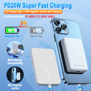 Power Bank Magnetico <span class=keywords><strong>Mini</strong></span> Personalizzato per <span class=keywords><strong>iPhone</strong></span> 5000mAh, Power Bank Wireless Sottile 10000mAh - Product Image 2