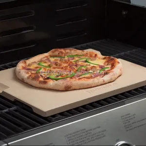 Personalizable de alta calidad barbacoa hornear Pizza piedra al por mayor cordierita Pizza piedra suministro de fábrica Pizza piedra para horno y parrilla