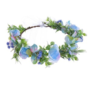 Diadema <span class=keywords><strong>de</strong></span> Flores para Mujer, Corona Floral, Guirnalda para Boda, Accesorios para Fotos <span class=keywords><strong>de</strong></span> Bodas y Festivales, Corona <span class=keywords><strong>de</strong></span> Rosas, Tocado <span class=keywords><strong>de</strong></span> Flores para Boda - Product Image 2
