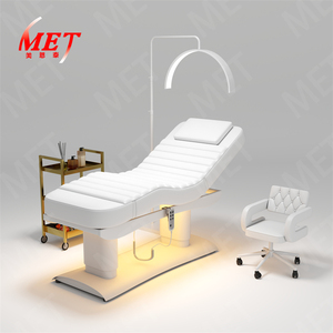 Lit <span class=keywords><strong>de</strong></span> salon moderne en cuir <span class=keywords><strong>rose</strong></span> avec base en or et 4 moteurs pour thérapie cosmétique électrique <span class=keywords><strong>Table</strong></span> <span class=keywords><strong>de</strong></span> <span class=keywords><strong>massage</strong></span> <span class=keywords><strong>de</strong></span> luxe inclinable pour salon <span class=keywords><strong>de</strong></span> beauté avec tabouret - Product Image 3