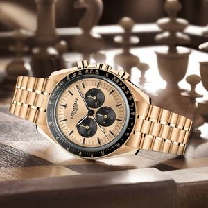 Montre-bracelet de luxe personnalisée, étanche, pour hommes, OEM ODM, montre pour hommes, chronographe de qualité supérieure, montre personnalisée avec logo - Product Image 3