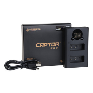 CAPTOR-Cargador de batería de cámara, cargador de doble ranura para cámara Canon <span class=keywords><strong>EOS</strong></span> R50, R10, R8, <span class=keywords><strong>RP</strong></span>, 200D, 750D, 800D, 850D, 760D, 77D, M3, M5 - Product Image 5
